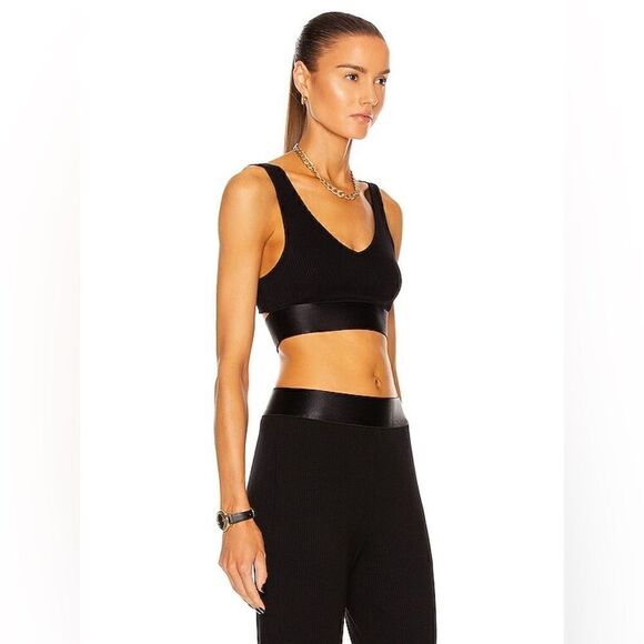 The Range x Revolve NWT alloy knit bralette in Black Size Small - Picture 5 of 10